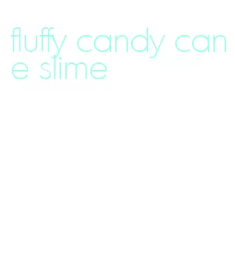 fluffy candy cane slime