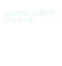 garden of life mens multi