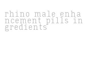 rhino male enhancement pills ingredients