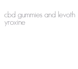 cbd gummies and levothyroxine