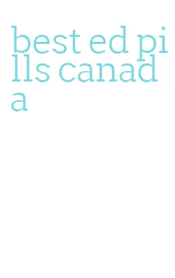 best ed pills canada