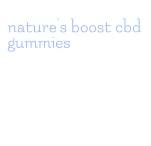 nature's boost cbd gummies