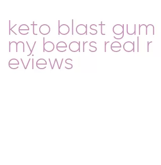keto blast gummy bears real reviews