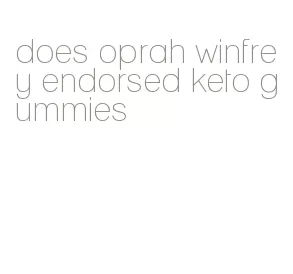 does oprah winfrey endorsed keto gummies