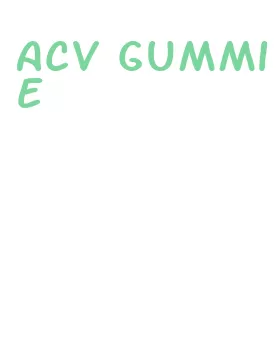 acv gummie