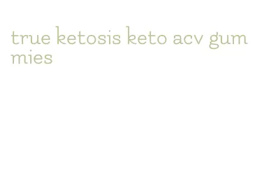 true ketosis keto acv gummies