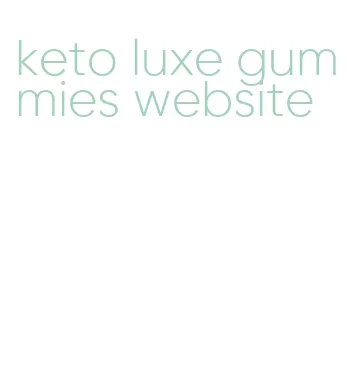 keto luxe gummies website