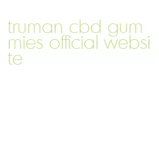 truman cbd gummies official website