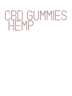 cbd gummies hemp