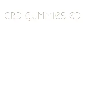 cbd gummies ed