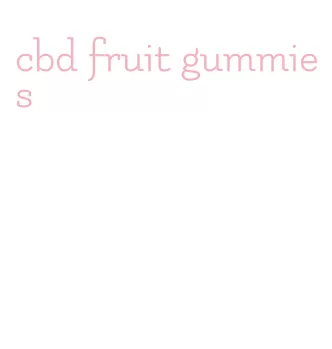 cbd fruit gummies