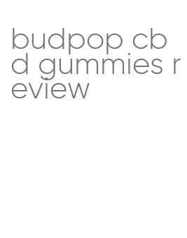 budpop cbd gummies review