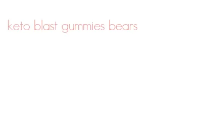 keto blast gummies bears