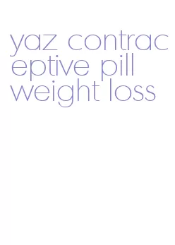yaz contraceptive pill weight loss