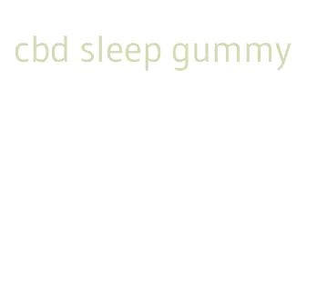 cbd sleep gummy