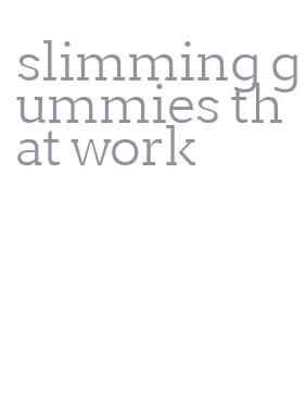 slimming gummies that work