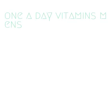 one a day vitamins mens