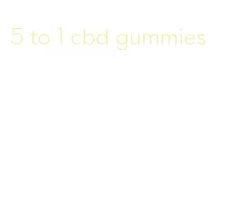 5 to 1 cbd gummies