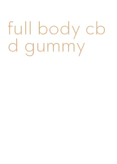 full body cbd gummy