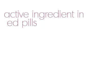 active ingredient in ed pills