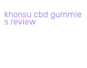 khonsu cbd gummies review
