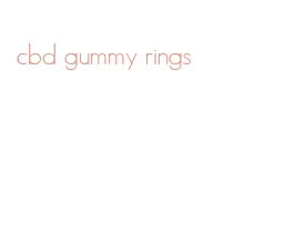 cbd gummy rings