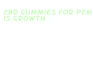 cbd gummies for penis growth