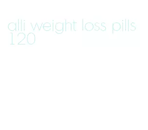 alli weight loss pills 120